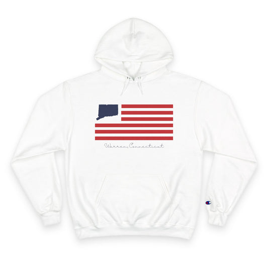 Warren Connecticut Flag Champion Hoodie
