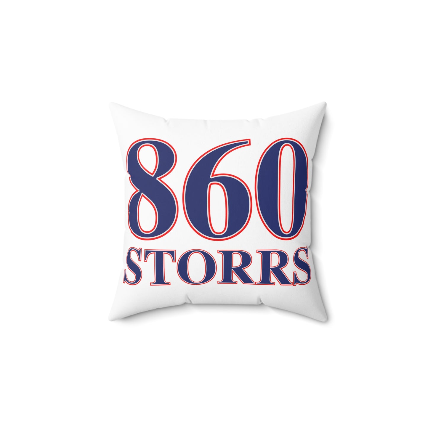 860 Storrs Red, White & Blue Spun Polyester Square Pillow