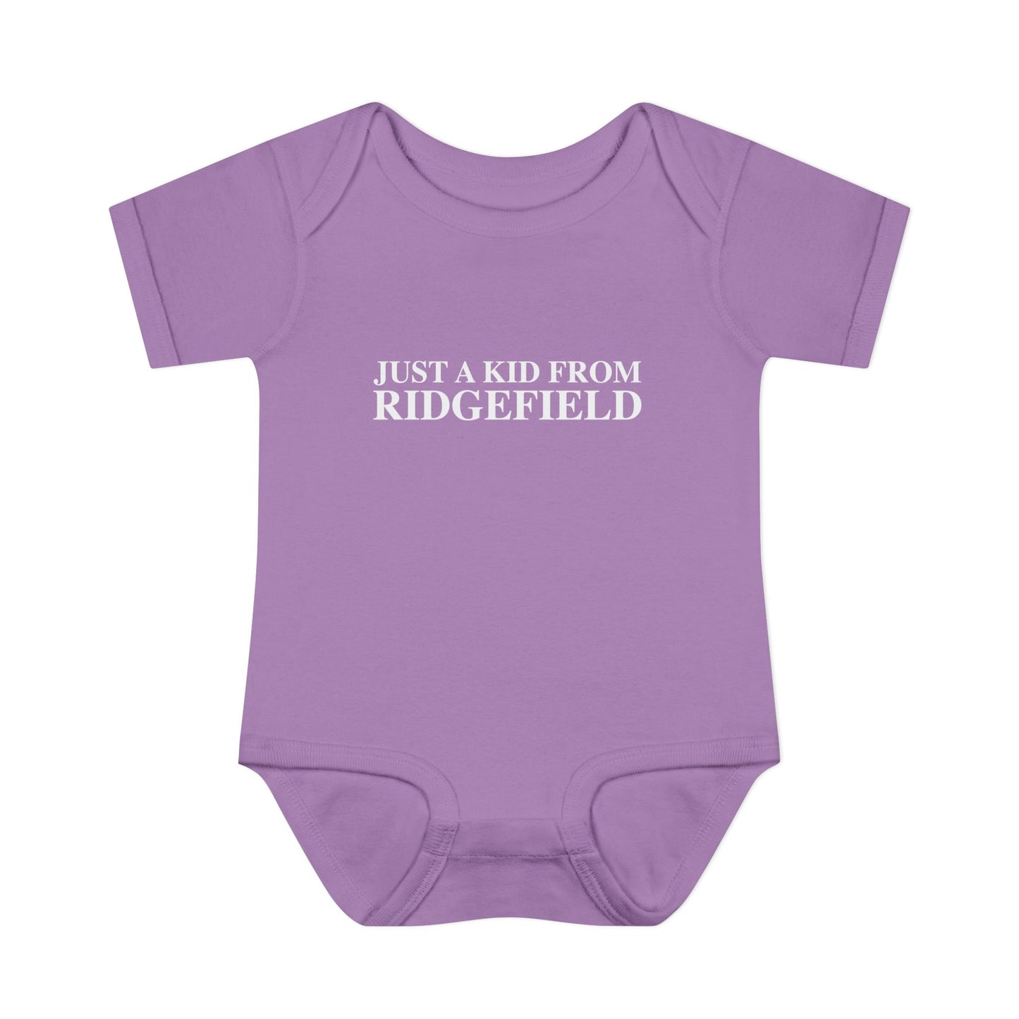 Just a kid from Ridgefield Infant Baby Rib Bodysuit
