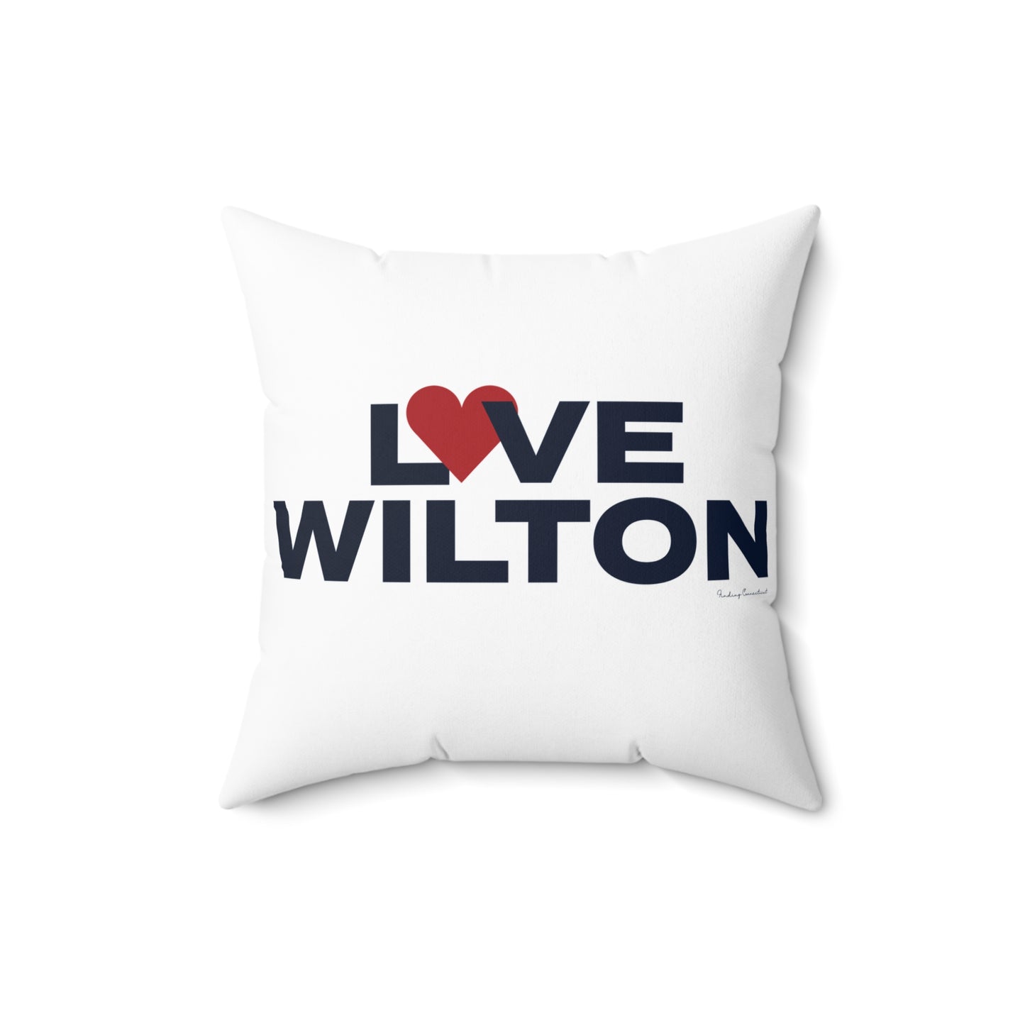 Love Wilton Spun Polyester Square Pillow