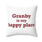 Granby is My Happy Place Polyester Square Pillow