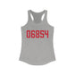 06854 Norwalk Connecticut Zip Code Women's Ideal Racerback Tank Top