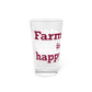 Farmington is My Happy Place Pint Glass, 16oz