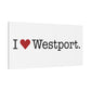 I Heart Westport. Matte Canvas, Stretched, 1.25"