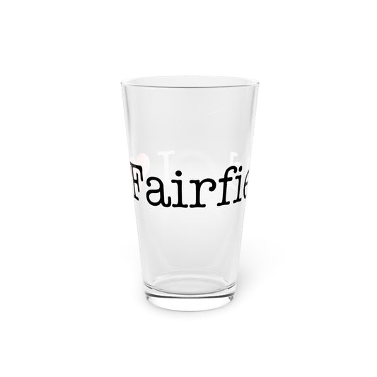 I Heart Fairfield. Pint Glass, 16oz