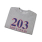 203 New Canaan Red White & Blue Unisex Heavy Blend™ Crewneck Sweatshirt