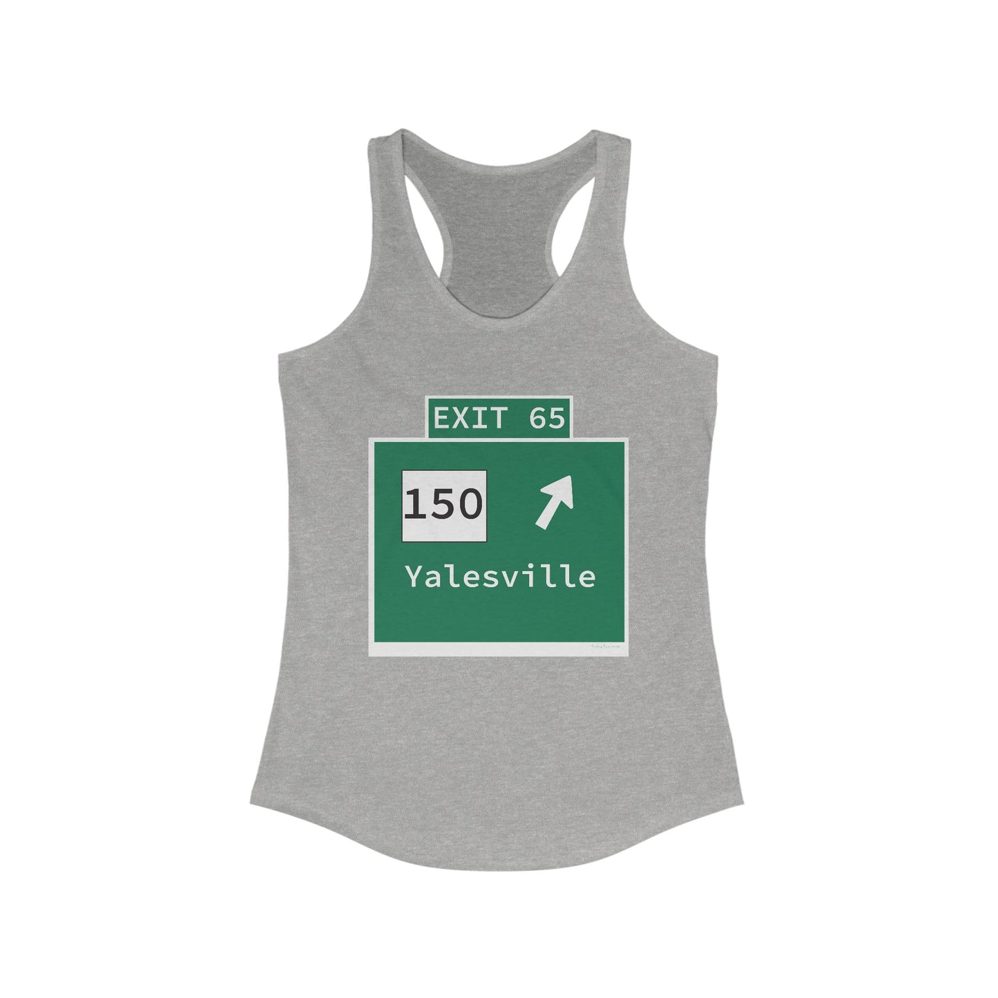 Vintage WCP Exit 65 Sign Women's Ideal Racerback Tank Top