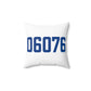 06076 Stafford Connecticut Zip Code Spun Polyester Square Pillow