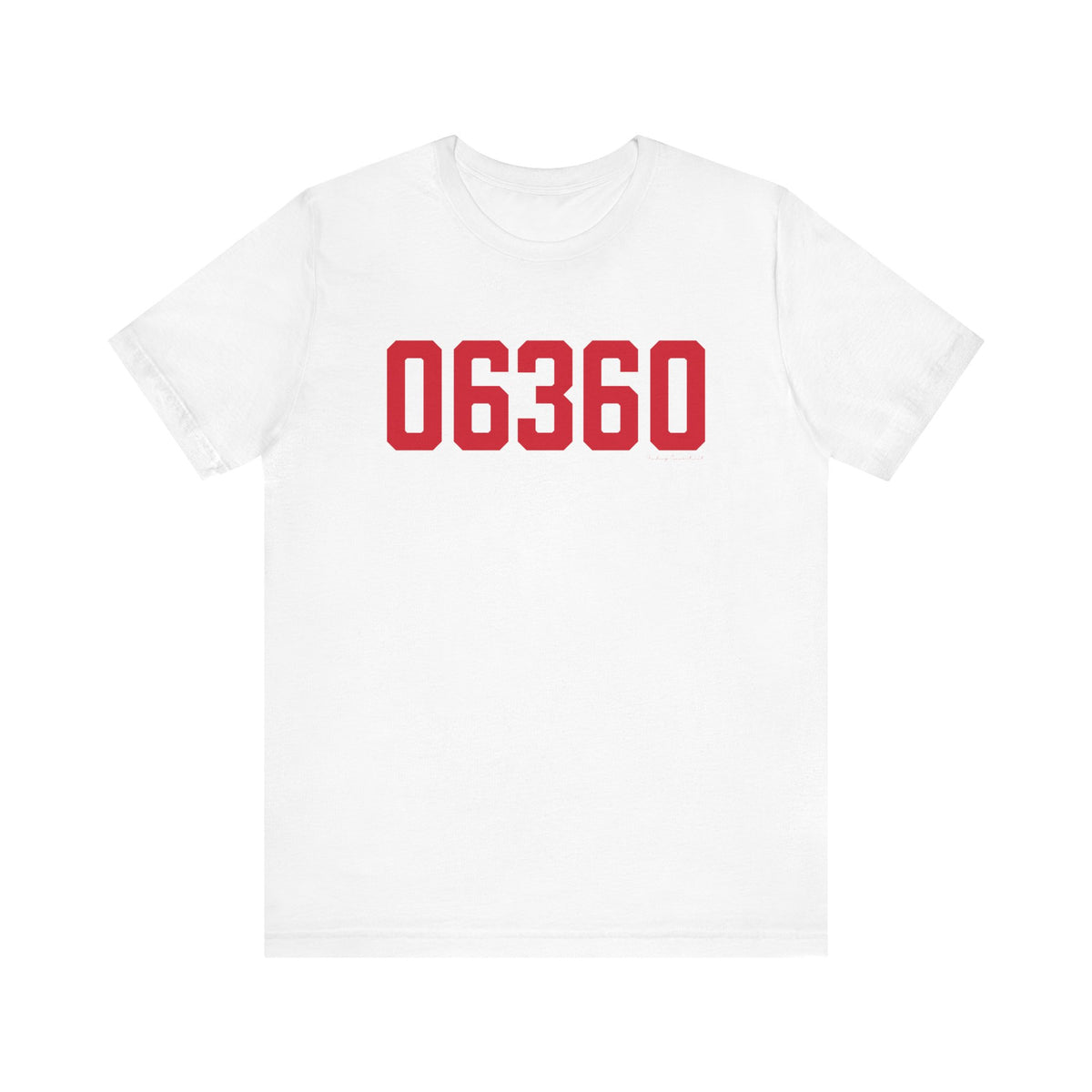 06360 Norwich Connecticut Zip Code Unisex Jersey Short Sleeve T-Shirt