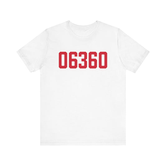06360 Norwich Connecticut Zip Code Unisex Jersey Short Sleeve T-Shirt