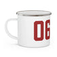 06417 Deep River Connecticut Zip Code Enamel Camping Mug