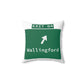 Vintage WCP Exit 64 Sign Spun Polyester Square Pillow