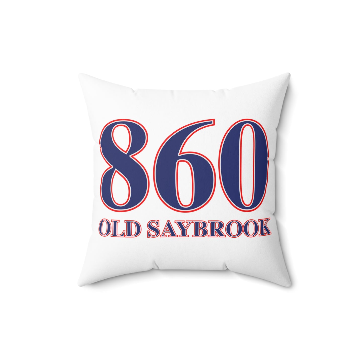 860 Old Saybrook Red, White & Blue Spun Polyester Square Pillow