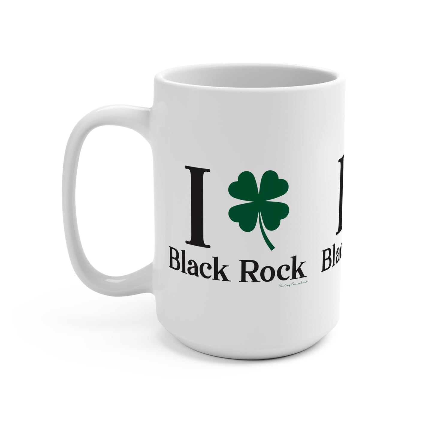 I Clover Black Rock Mug 15oz