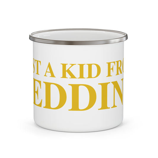 Just a kid from Redding Enamel Camping Mug