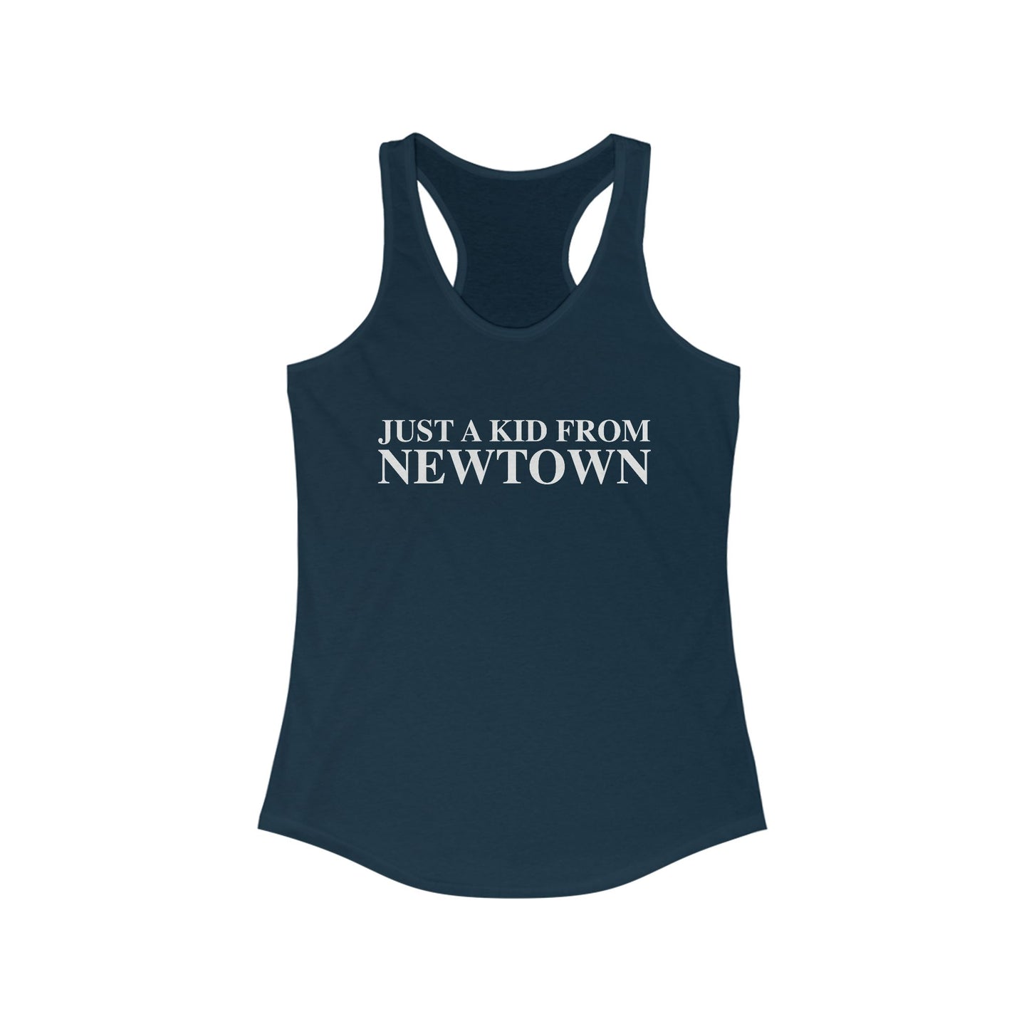 Just a kid from Newtown Women's Ideal Racerback Tank Top