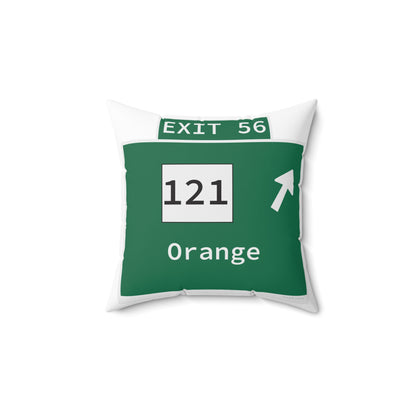 Vintage WCP Exit 56 Sign Spun Polyester Square Pillow