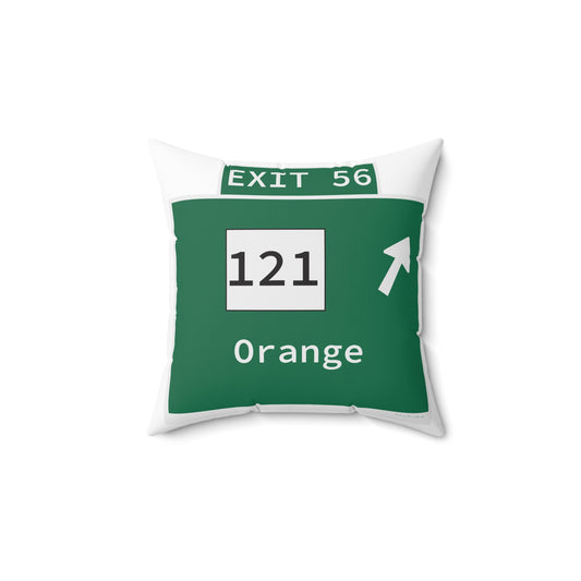 Vintage WCP Exit 56 Sign Spun Polyester Square Pillow