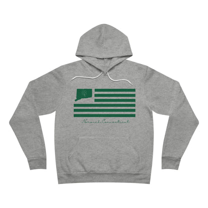 Norwich Connecticut St Patrick’s Day Flag Unisex Sponge Fleece Pullover Hoodie