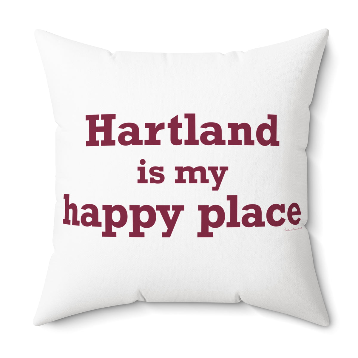 Hartland is My Happy Place Polyester Square Pillow