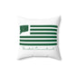 Bristol Connecticut St. Patrick’s Day Flag Spun Polyester Square Pillow