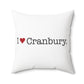 I Heart Cranbury. Spun Polyester Square Pillow