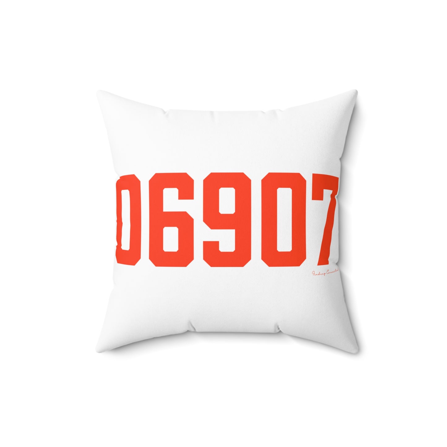 06907 Stamford Connecticut Zip Code Spun Polyester Square Pillow