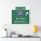 Vintage WCP Exit 68W Matte Canvas, Stretched, 1.25"
