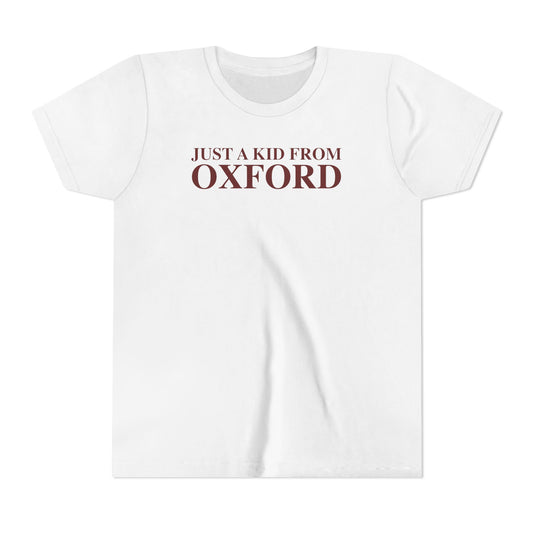 Just a kid from Oxford Youth Short Sleeve T-Shirt