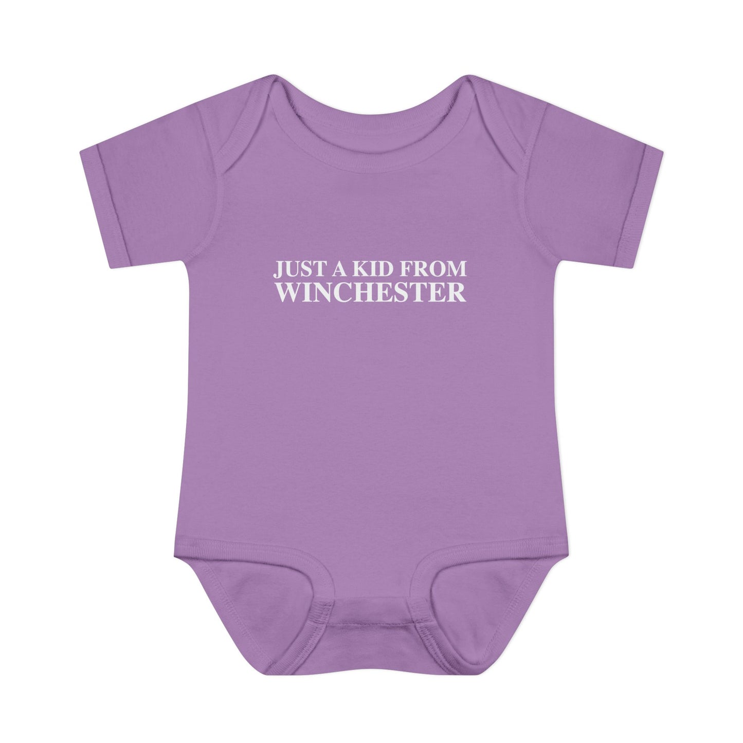 Just a kid from Winchester Infant Baby Rib Bodysuit