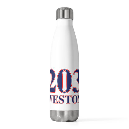 203 Weston Red, White & Blue  20oz Insulated Bottle