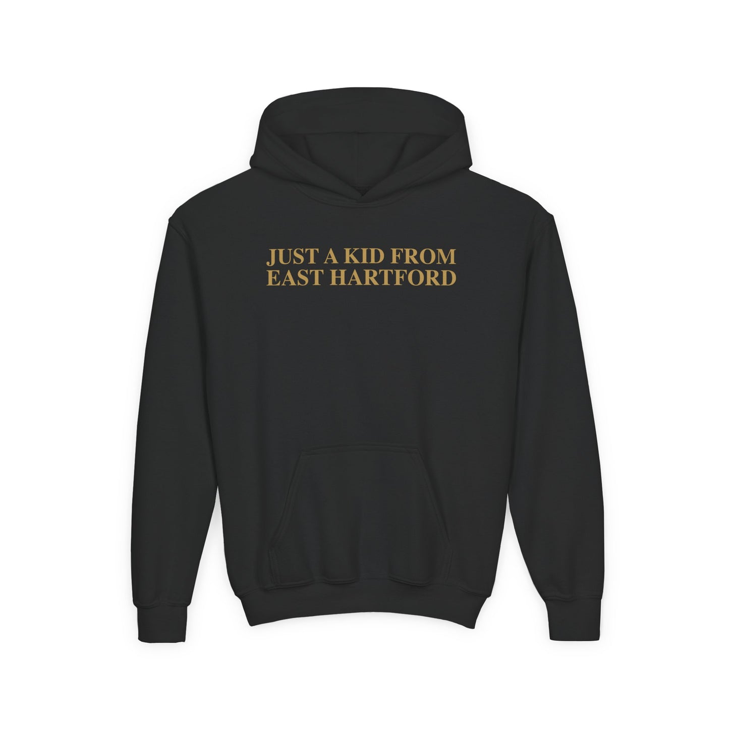Just a kid from East Hartford Youth Heavy Blend Hooded Sweatshirt