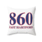 860 East Hartford  Red, White & Blue Spun Polyester Square Pillow