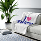 I Heart NWFD Sherpa Fleece Blanket