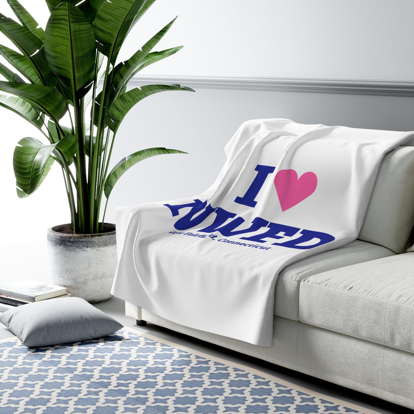 I Heart NWFD Sherpa Fleece Blanket