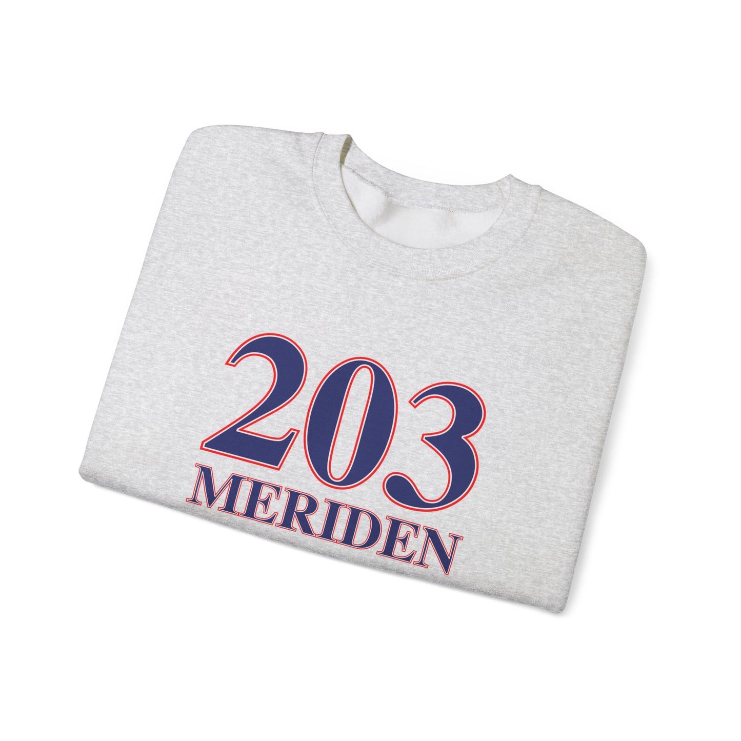 203 Meriden Red, White & Blue Unisex Heavy Blend™ Crewneck Sweatshirt