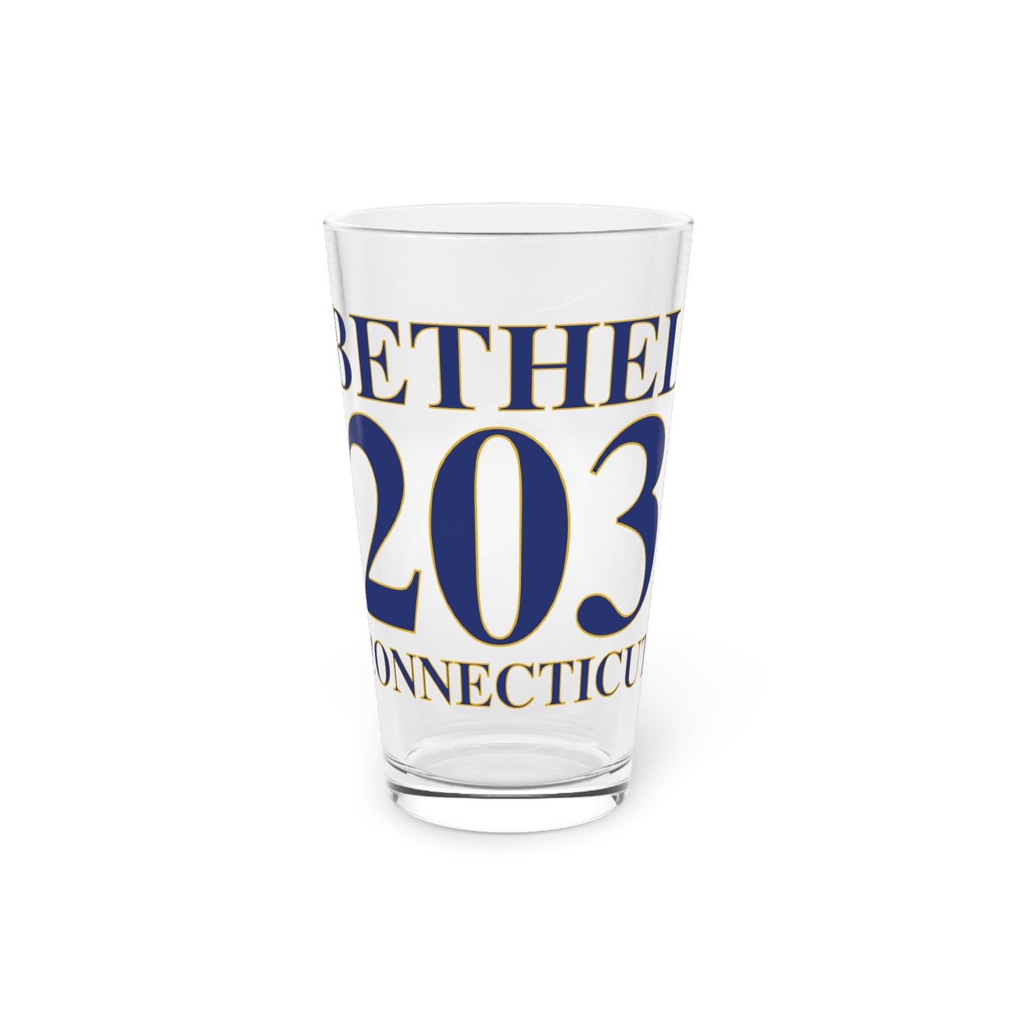 Bethel 203 Connecticut Pint Glass, 16oz