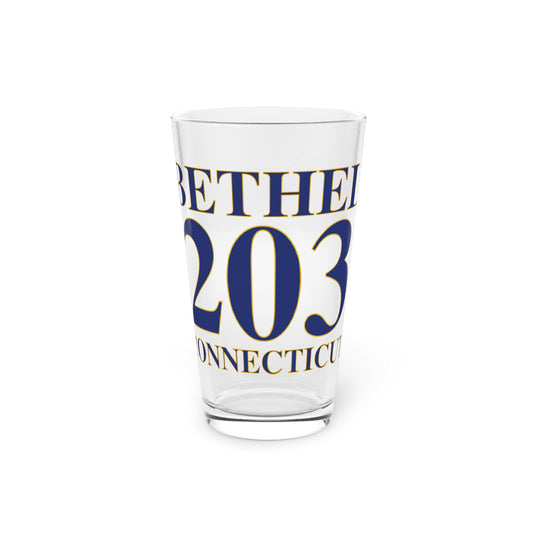 Bethel 203 Connecticut Pint Glass, 16oz