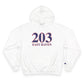 203 East Haven Red White & Blue Champion Hoodie
