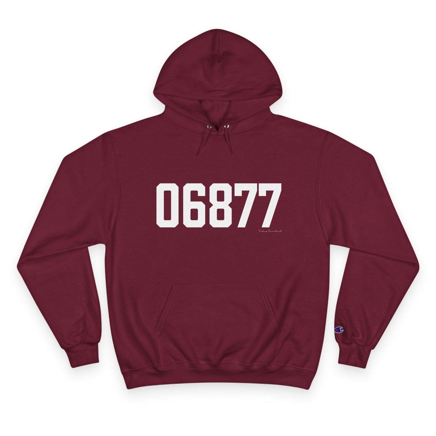 06877 Ridgefield CT Zip Code Champion Hoodie Sweatshirt