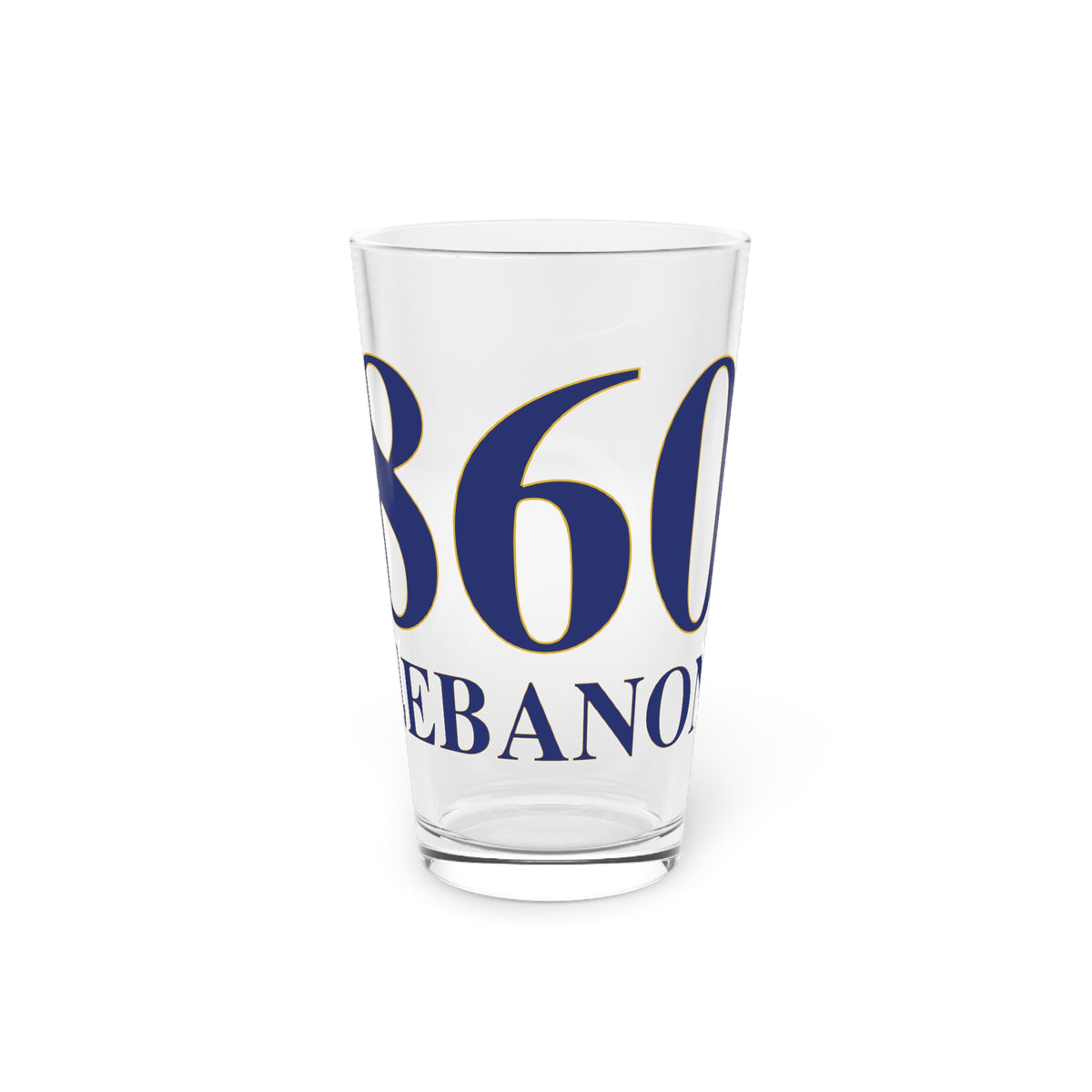 860 Lebanon Pint Glass, 16oz