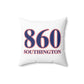 860 Southington Red, White & Blue Spun Polyester Square Pillow
