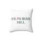 41 Tilt Strawberry Hill Spun Polyester Square Pillow