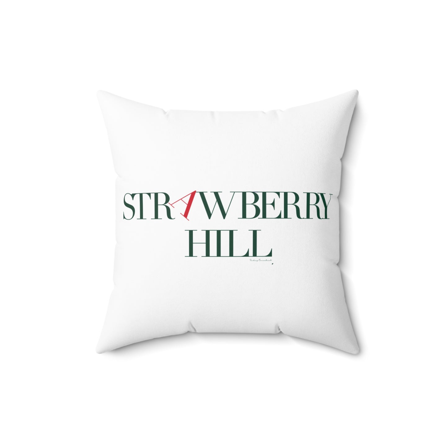 41 Tilt Strawberry Hill Spun Polyester Square Pillow