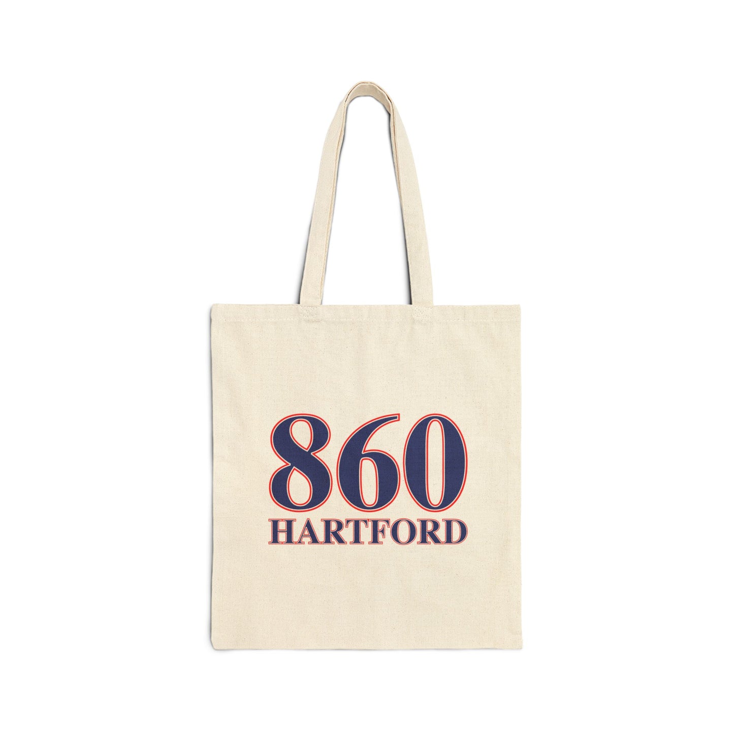 860 Hartford Red, White & Blue Cotton Canvas Tote Bag