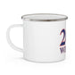 203 Wilton Red White & Blue Enamel Camping Mug