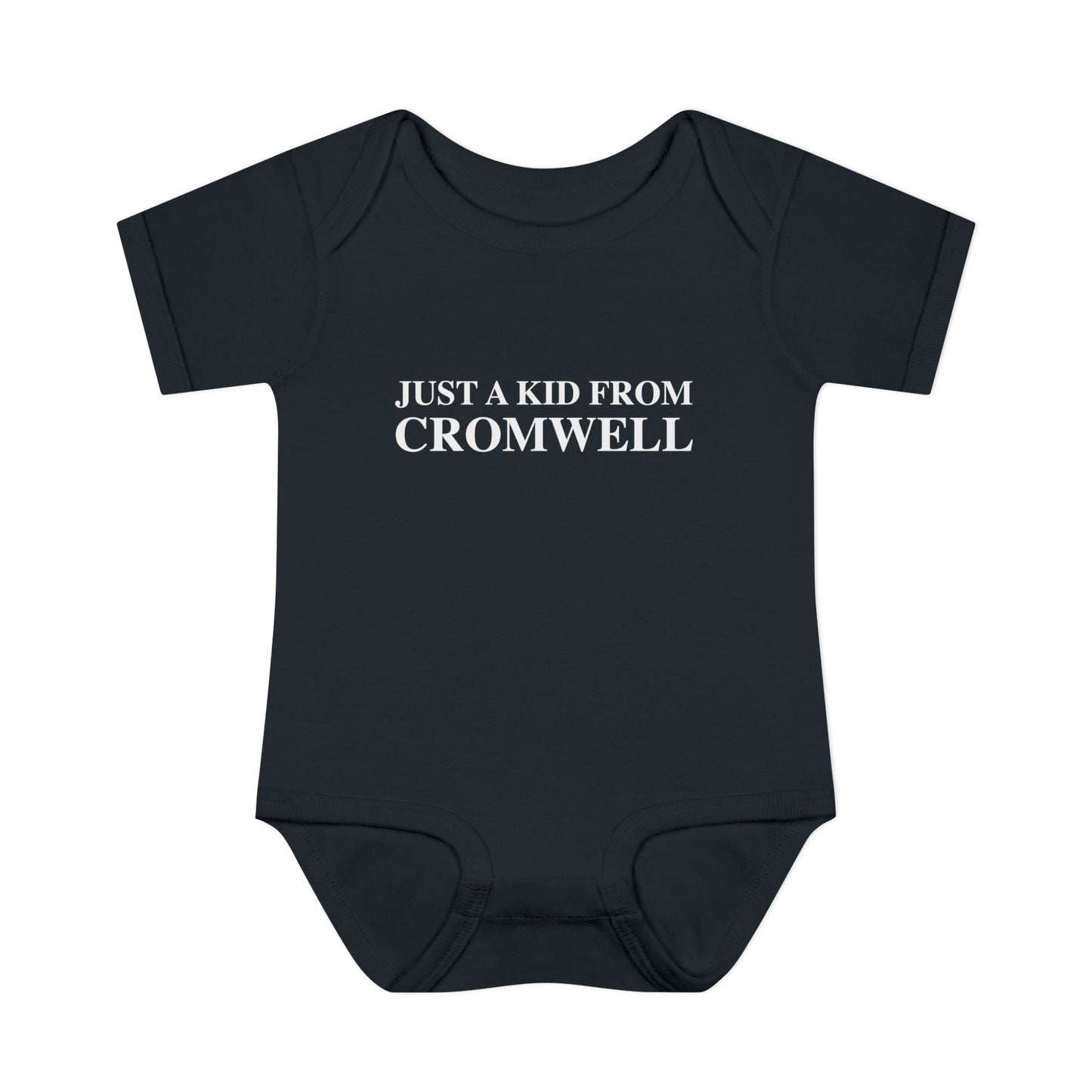 Just a kid from Cromwell Infant Baby Rib Bodysuit