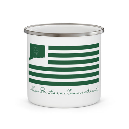 New Britain Connecticut St. Patrick’s Day Flag Enamel Camping Mug