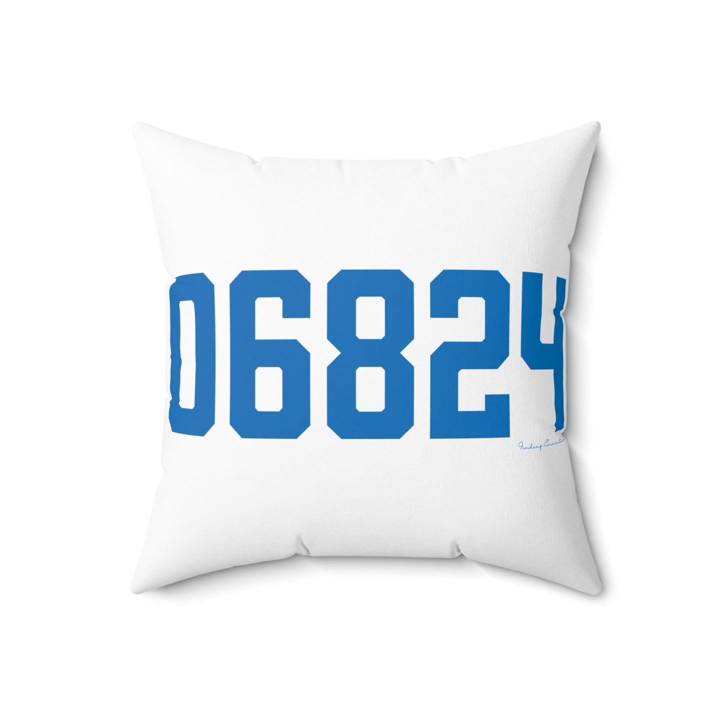 06824 Fairfield Connecticut Zip Code Spun Polyester Square Pillow