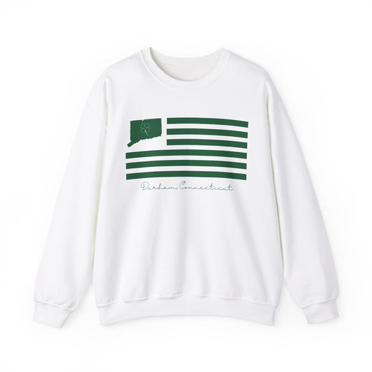 Durham Connecticut St. Patrick’s Day Flag Unisex Heavy Blend™ Crewneck Sweatshirt